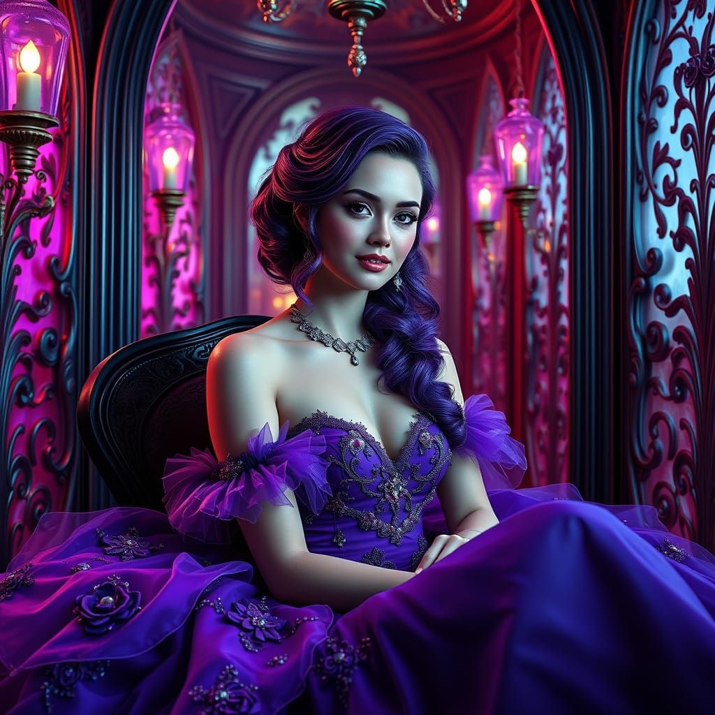 Lady Lavender in Opulent Splendor
