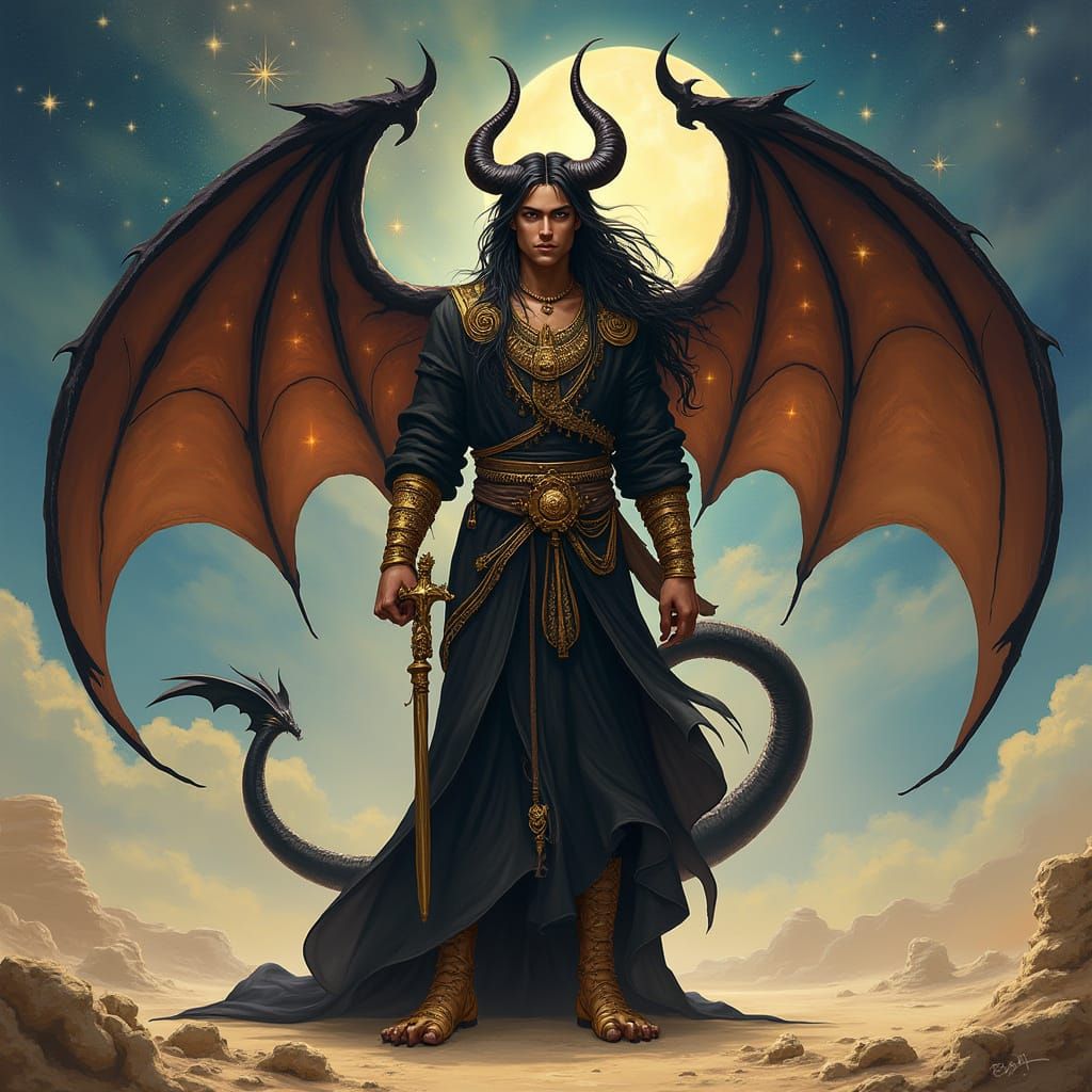 Astral Tiefling Sorcerer with Occult Tome