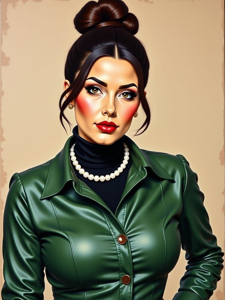 Beautiful Whimsical Portrait in Oil Painting Style