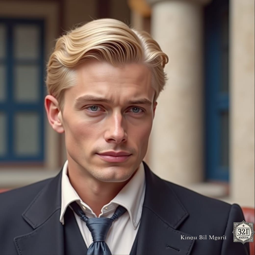 Elegant 1930s Playboy in Art Deco Setting