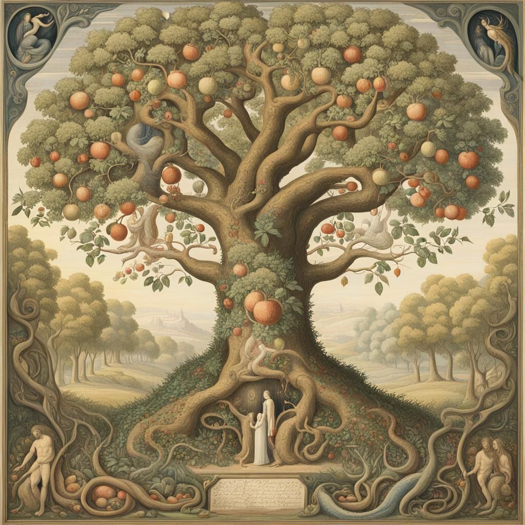 Adam and Eve in Eden: A Blake-Inspired Vision