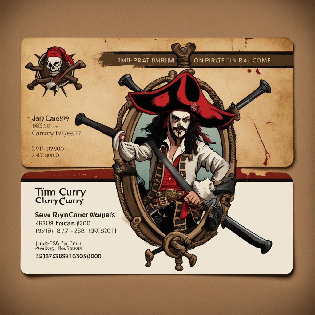 Pirate Themed Business Card Design