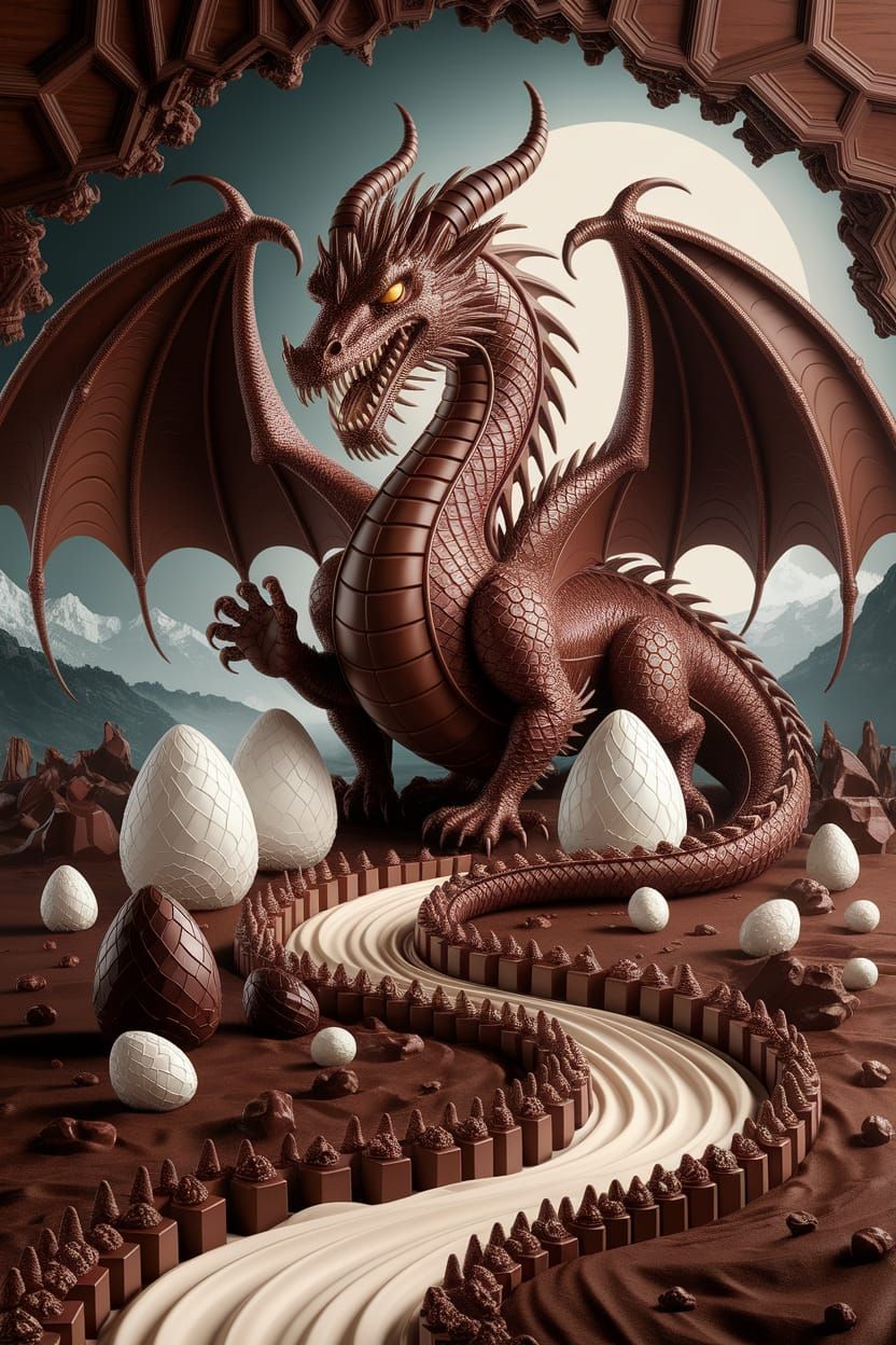 Chocolate dragon
