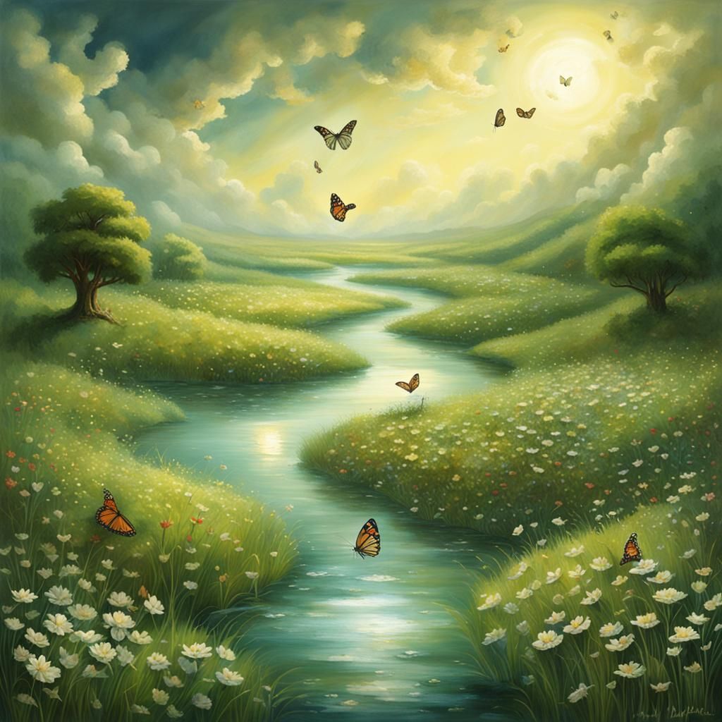 Realistic Heaven: Rivers, Souls, and Plains