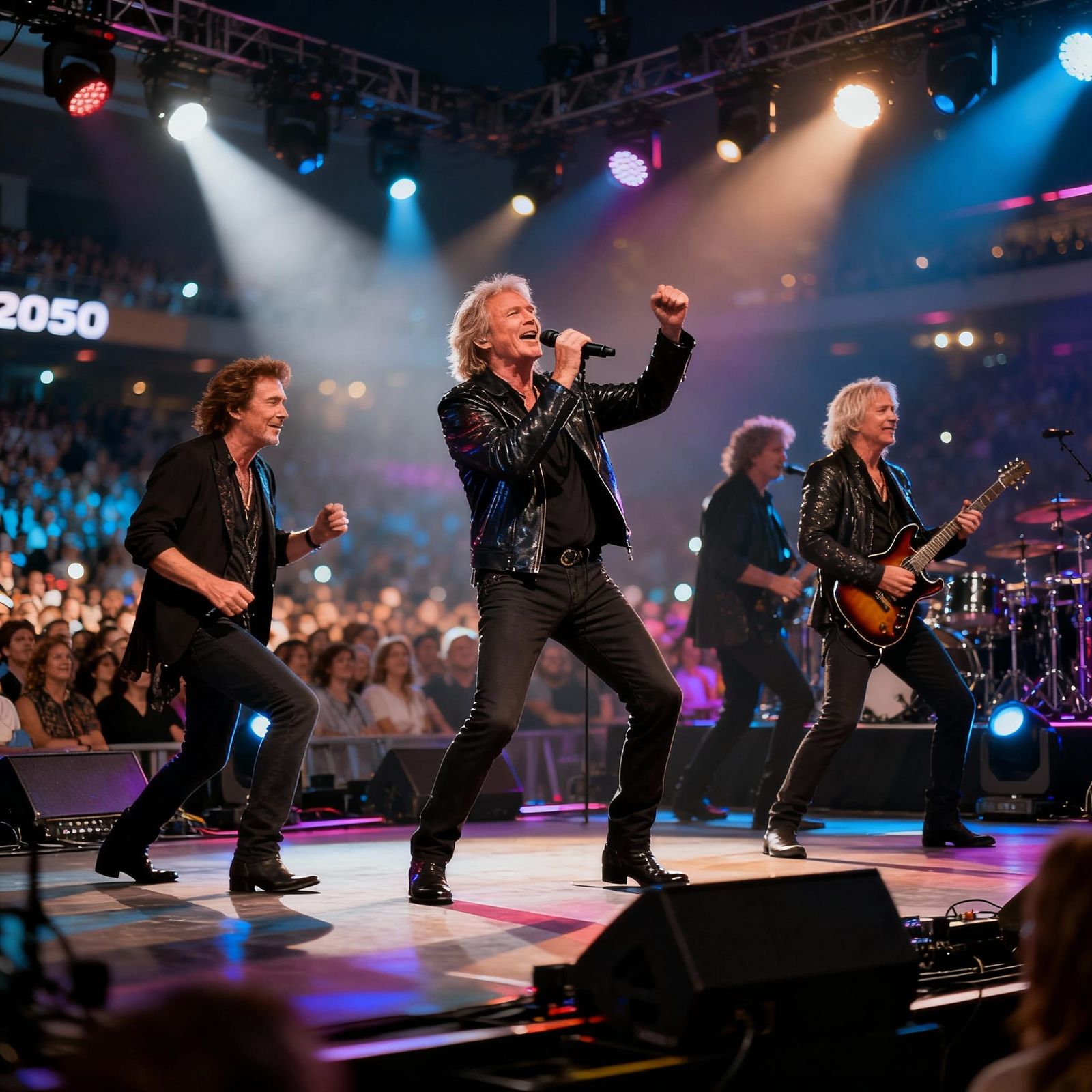 Nilzero 2050 Reunion Concert: Vibrant Stage Lighting