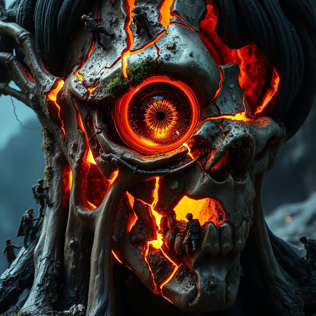 Eren Yeager's Haunting Founding Titan Form in Hyper-Detailed...