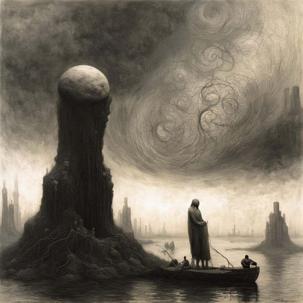 Dystopian Surrealism Inspired Image