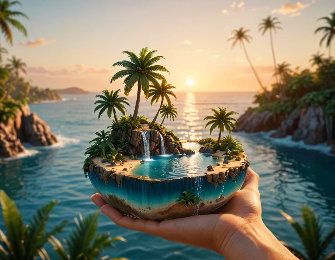 Sunset Palms Palm🌴Fantasy