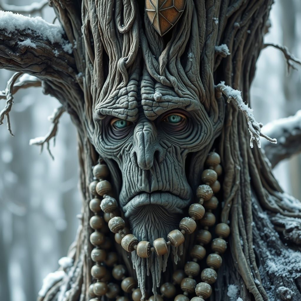 Ancient Tree Spirit in Dark Mysticism Style