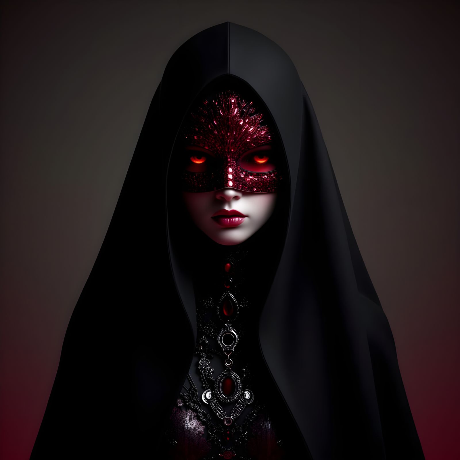 Phantom of the Opera in Modern Abstract Style