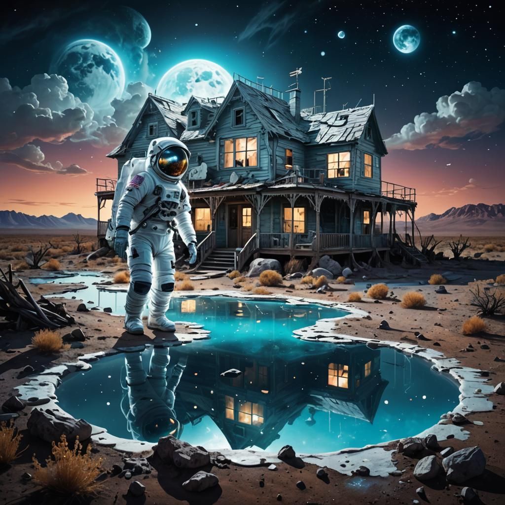 Zombiepunk House in Bioluminescent Ghost Town