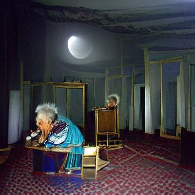 Moonlit Makeup: An Empty Room Portrait