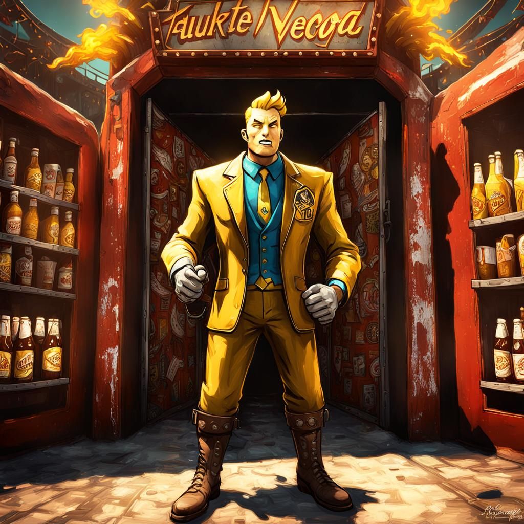 Vault Boy Celebrates Nuka Cola Opening Day