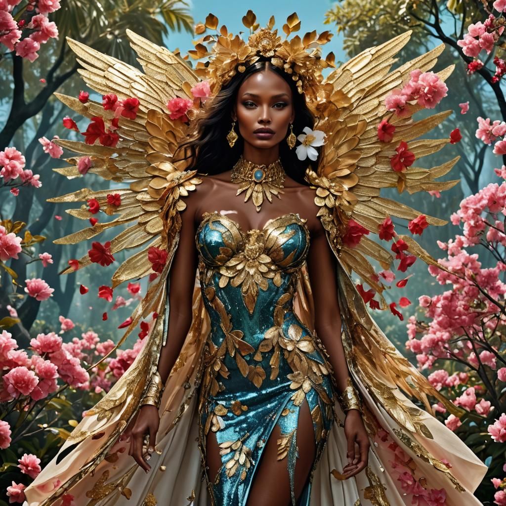 Ethereal Supermodels in a Fantastical Forest