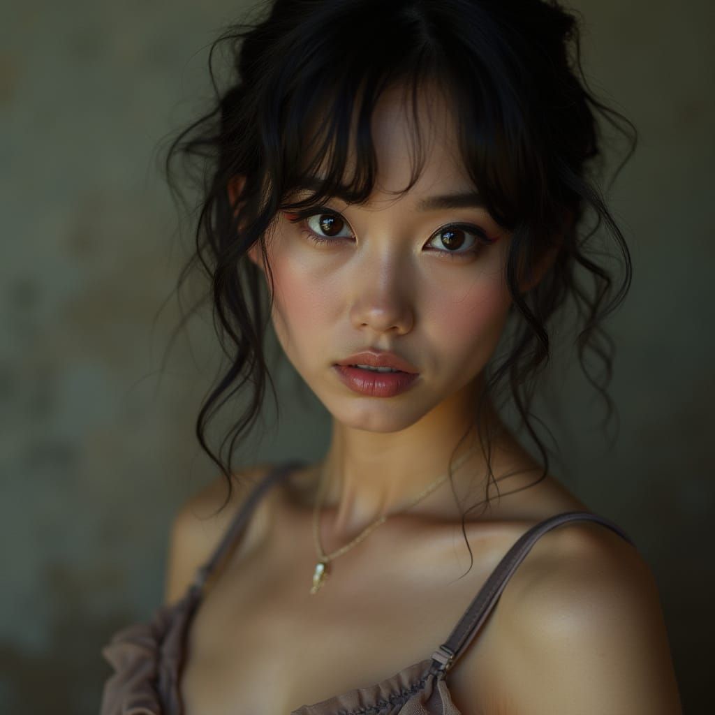 Ultra Realistic Portrait of a Woman in Elegant Dress