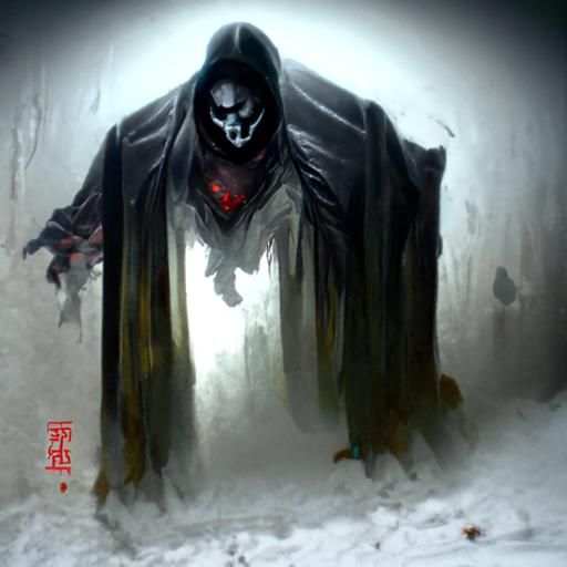 Sinister White Powder Image in Rutkowski Style
