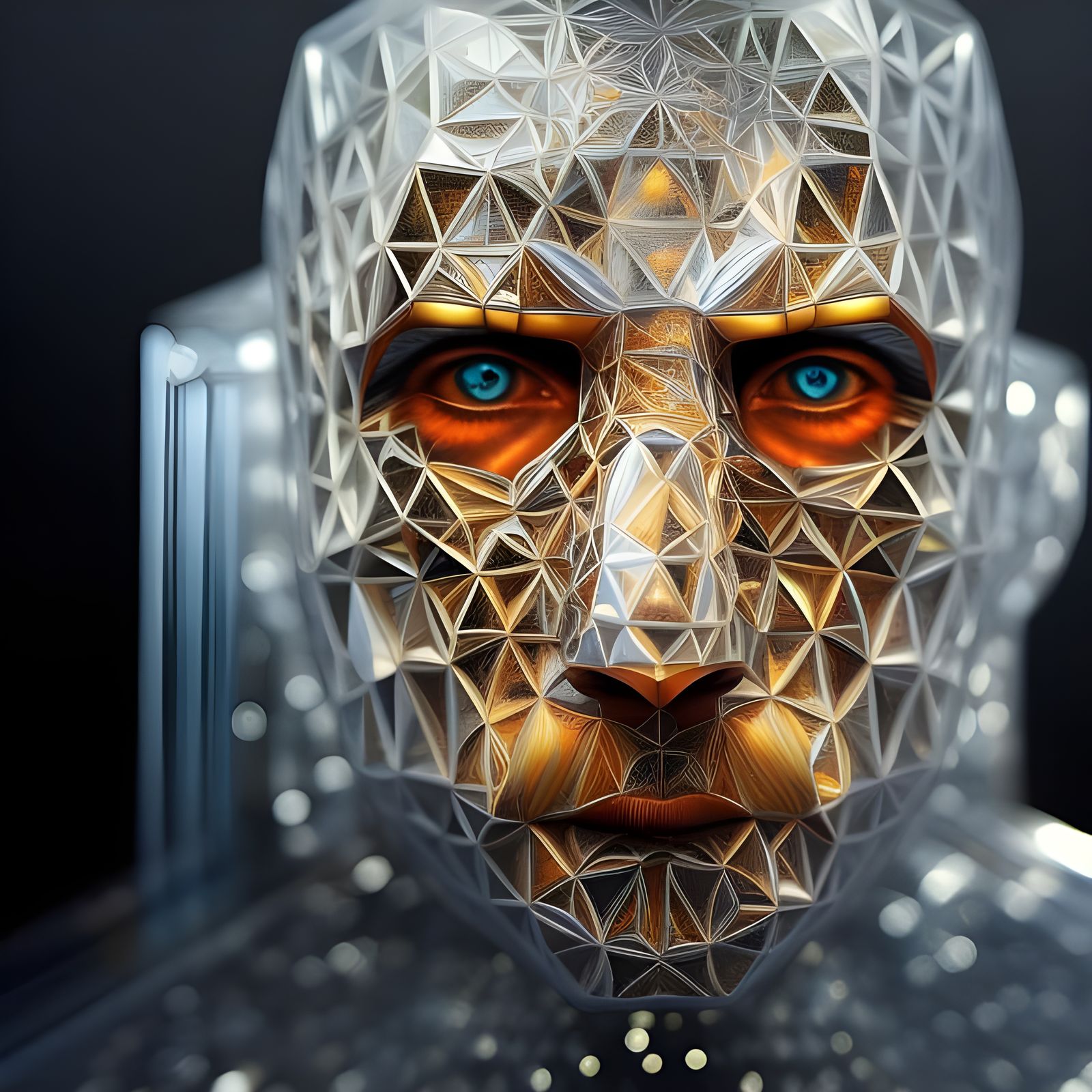 Nested Glass Boxes Reveal a Detailed Ring