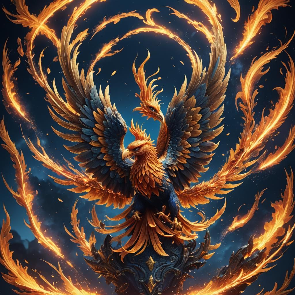 Fiery Phoenix Logo for eSports Championship