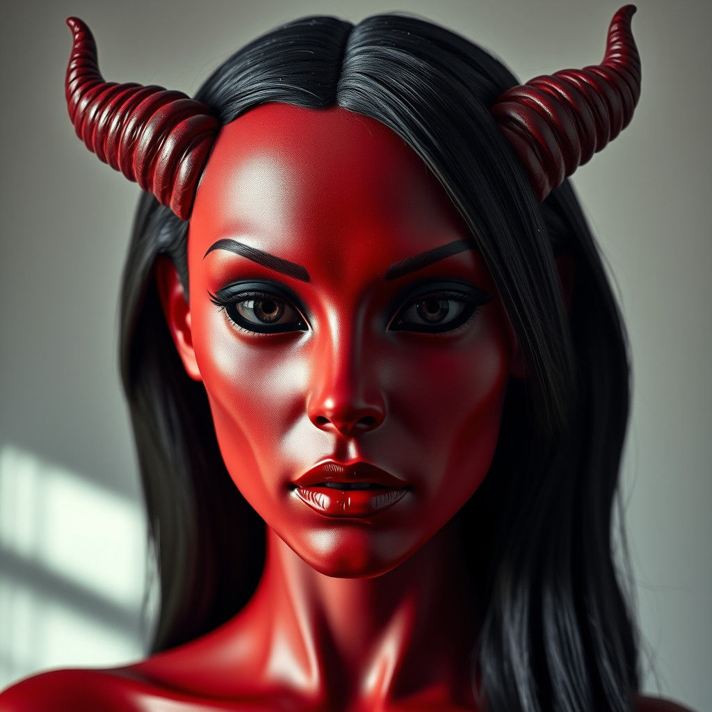 Demonic Rubber Mask with Alluring Aura