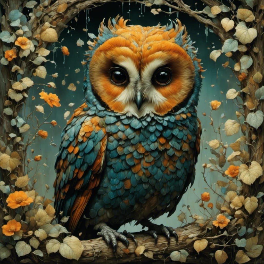 Melting Oil Painting with 3D Effect and Vivid Colors