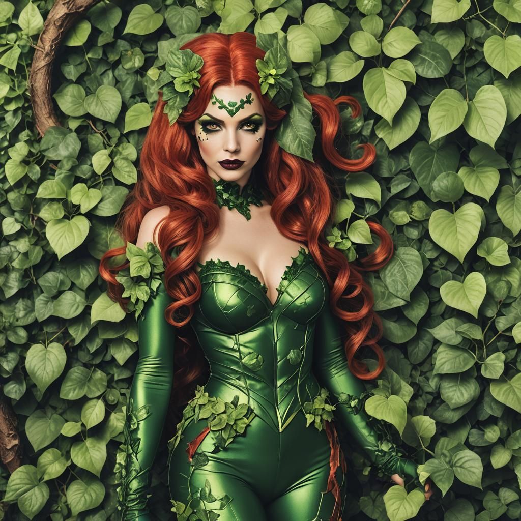 Aries Woman as Poison Ivy Character Concept
