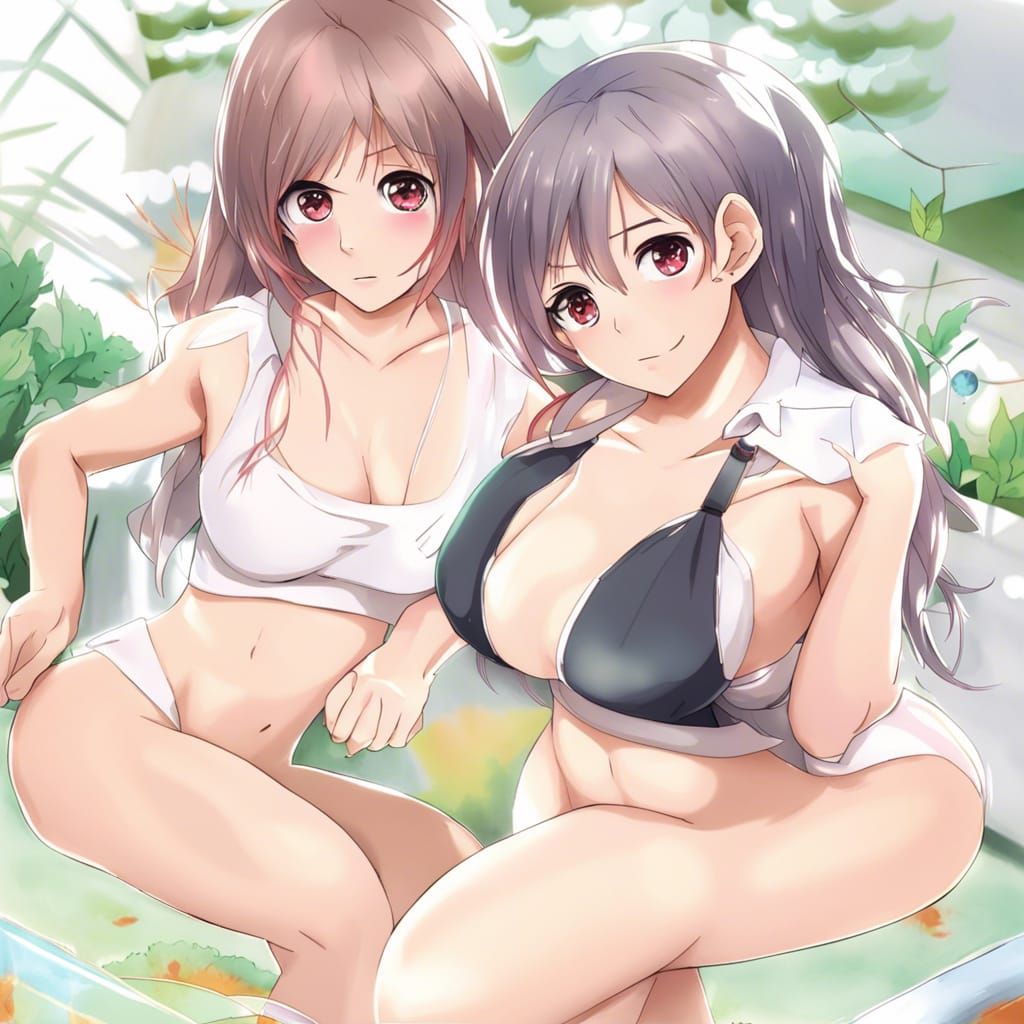 Anime Style Image of Attractive Women