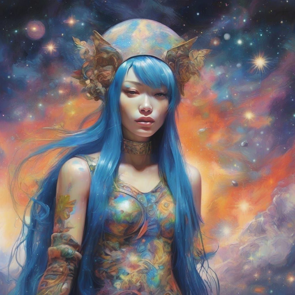 Cosmic Mother Nature and Nova, Guardians of Celestial Harmon...