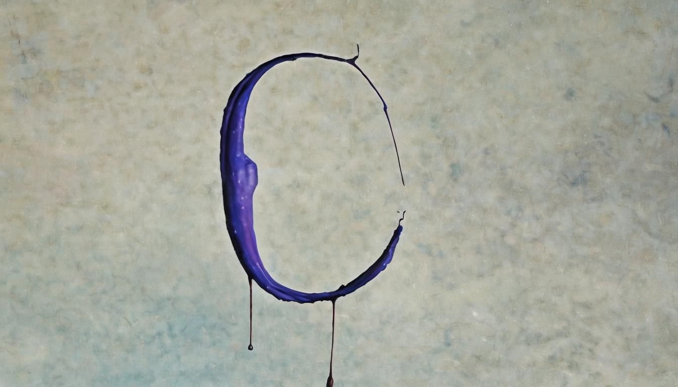 Surreal Letter Q in Dreamlike Space as Watercolor