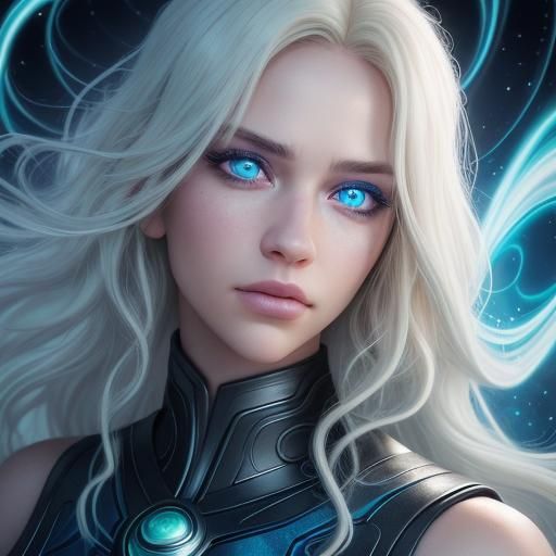 Pixar-Style Portrait of Woman with Heterochromia