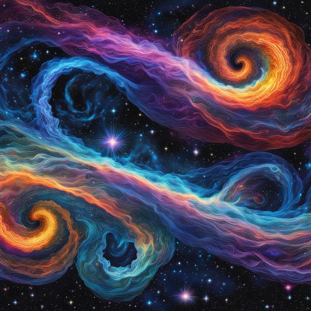 Cosmic Tapestry: Shimmering Energy Consciousness in Astral D...