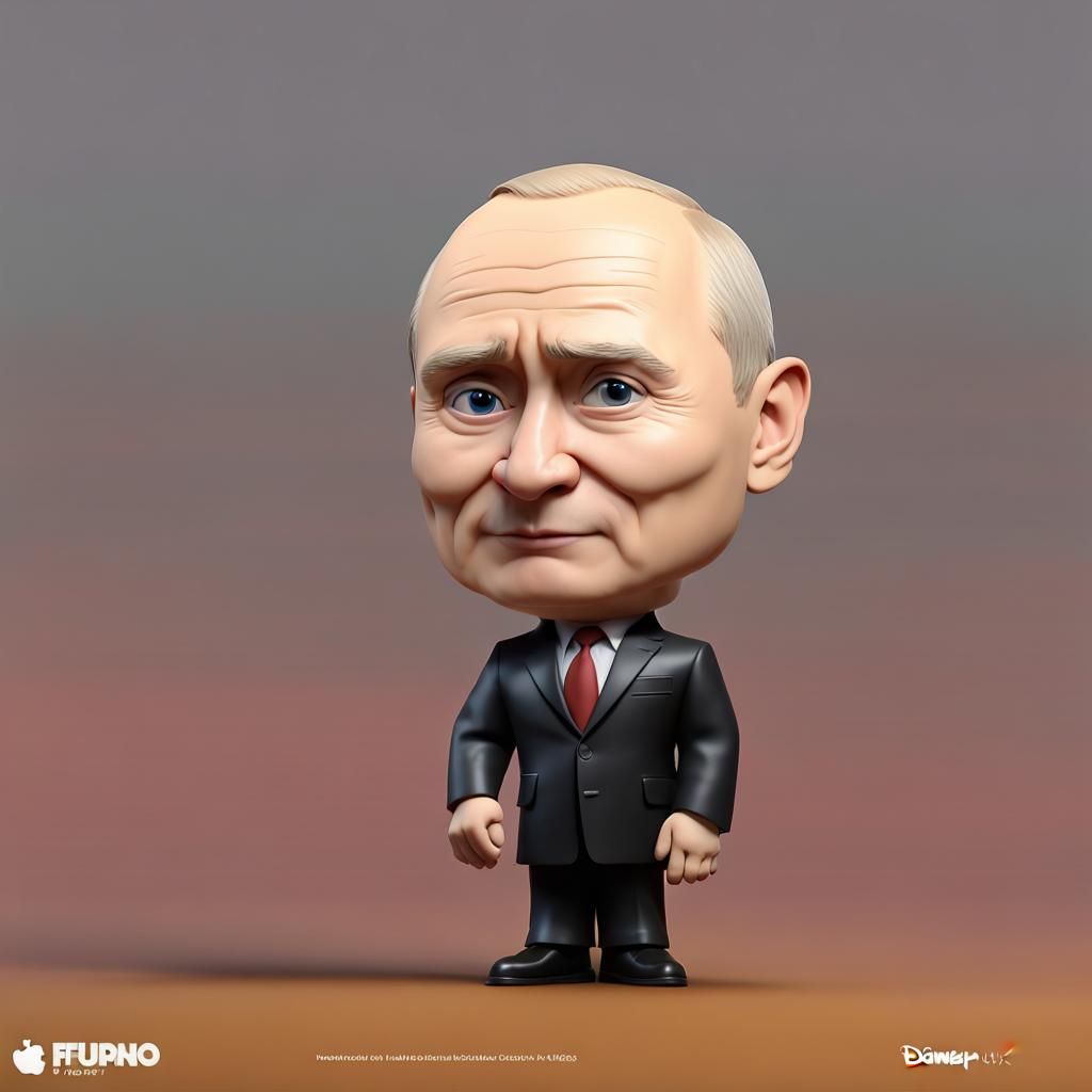 Vladimir Putin Funko Pop Figure: 3D Digital Art
