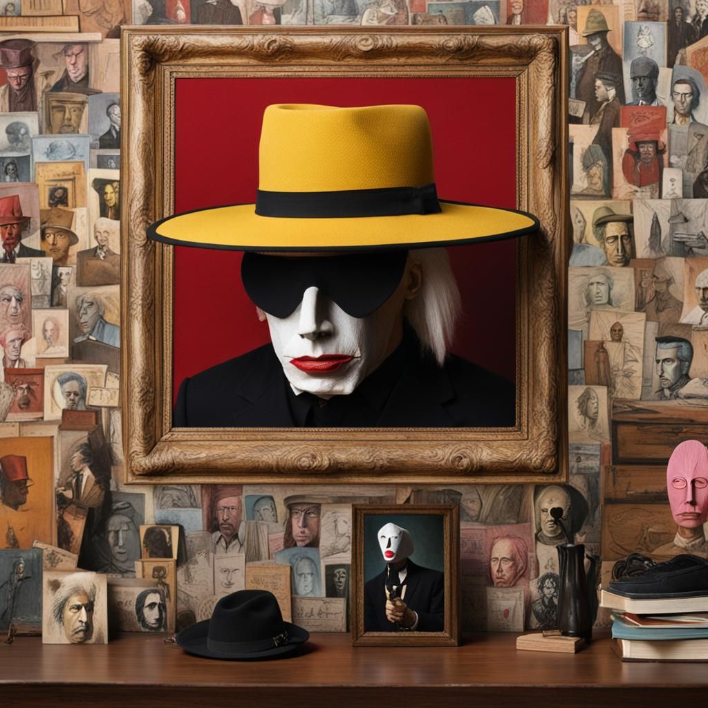 Surreal Portrait in Jim Jarmusch Style