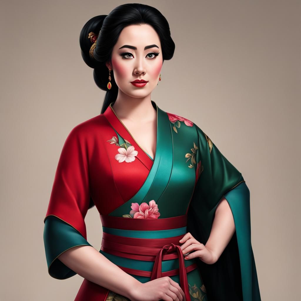 Adele as Mulan: Hyperrealistic Disney Character