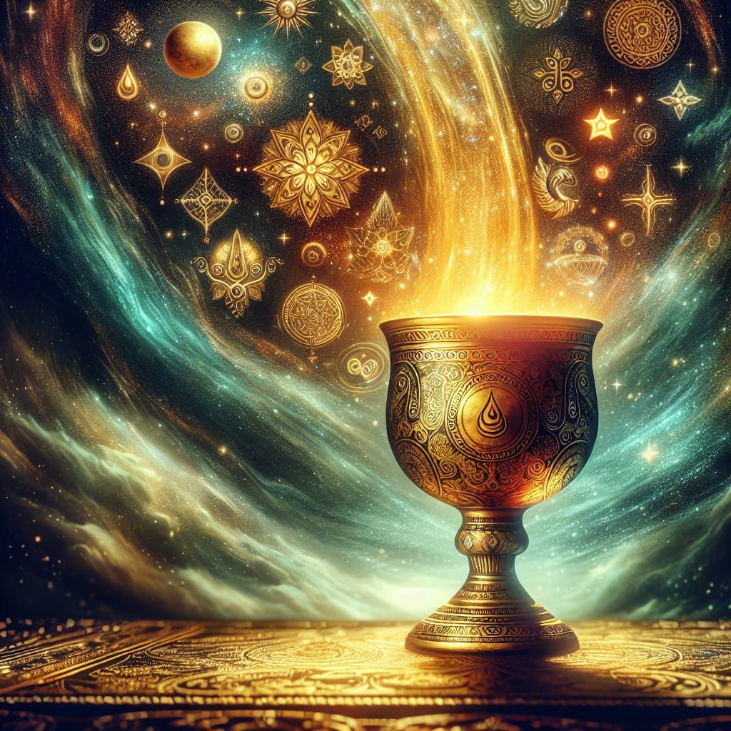 Mystifying Illustration of Soma, Drink of the Gods