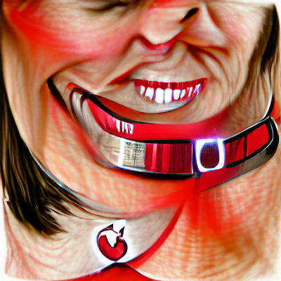 Happy Shock Collar Portrait