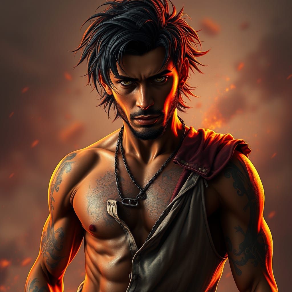 Striking Portrait in the Style of Rutkowski and Artgerm