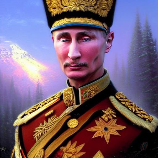 Czar Nicholas: Ethereal Fantasy Oil Painting