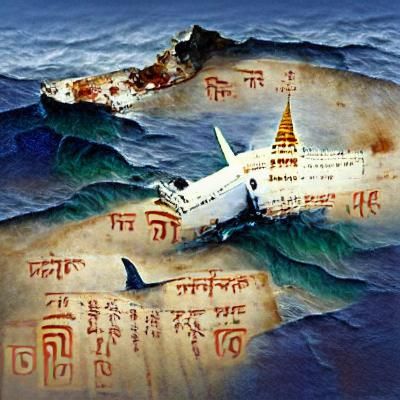 Oceanic Flight 815 Crash Illustration