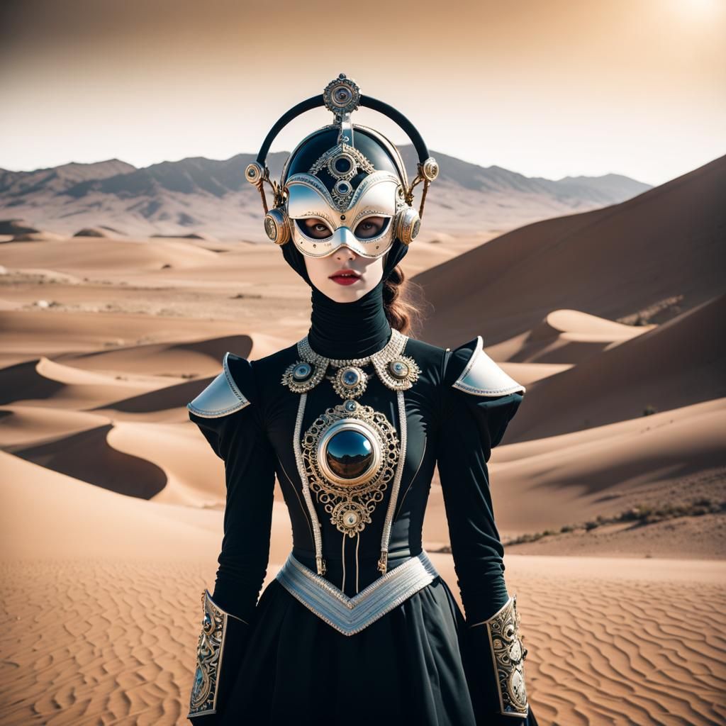 Victorian Woman on Mars: Noir-esque Elegance