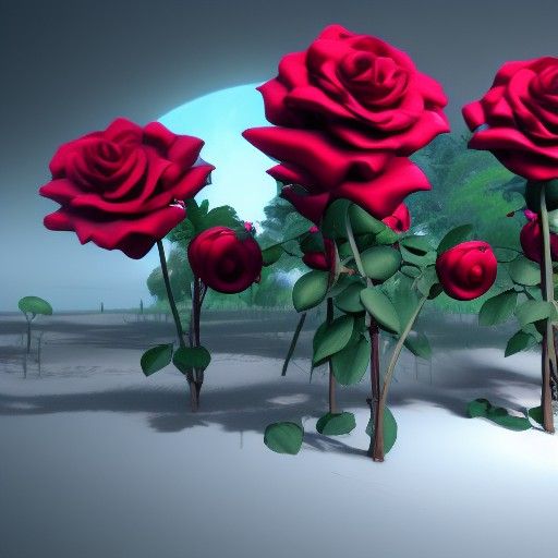 Sinister Rose Wonderland: 3D Concept Art