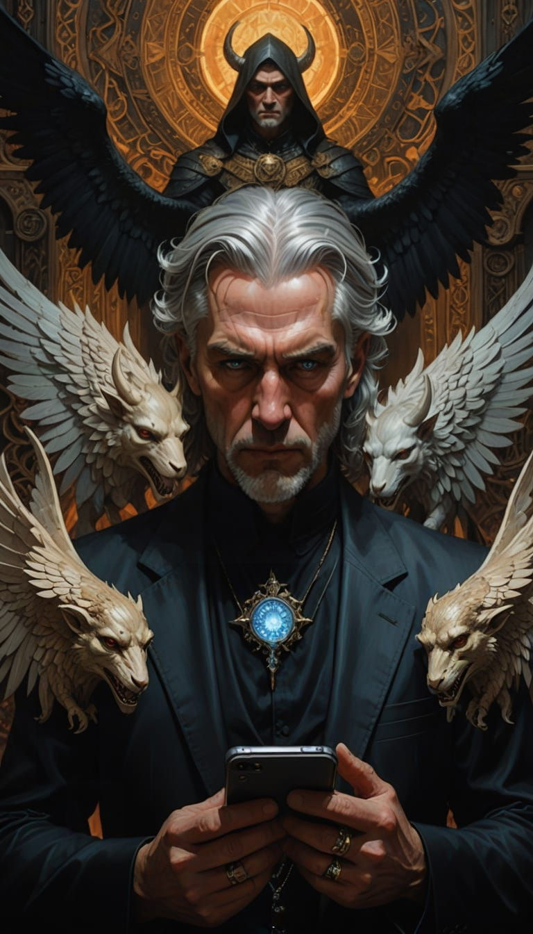 Tortured Soul in a Klimt-Inspired Haven