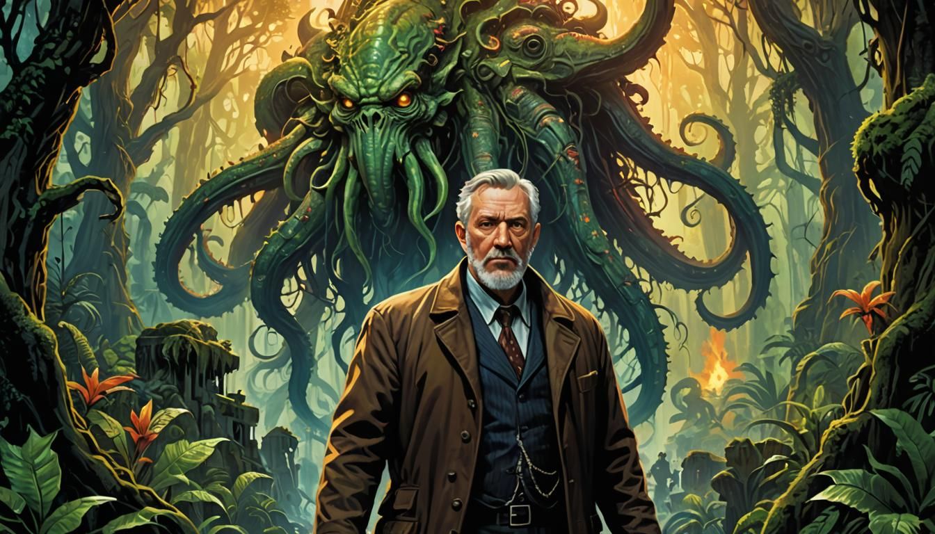 Lovecraftian Detective Embarks on a Sunrise Jungle Quest