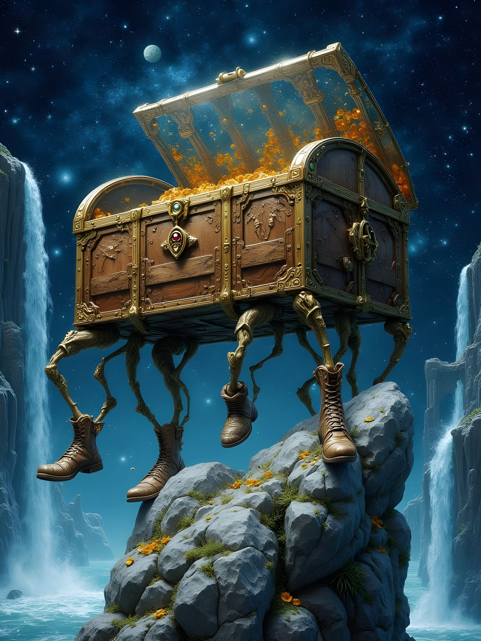 The Luggage Over the Rim of Discworld