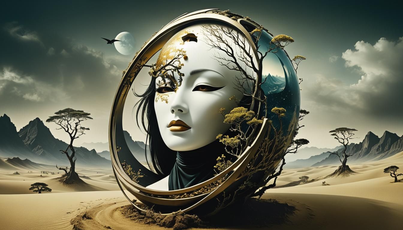 Surreal Stargate Dreamscape: Art Noir Masterpiece