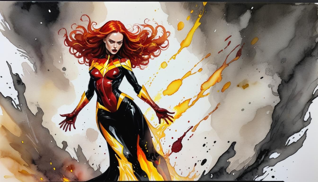 Jean Grey DARK PHOENIX OBLITERATING Hall Of Justice Alcohol ...