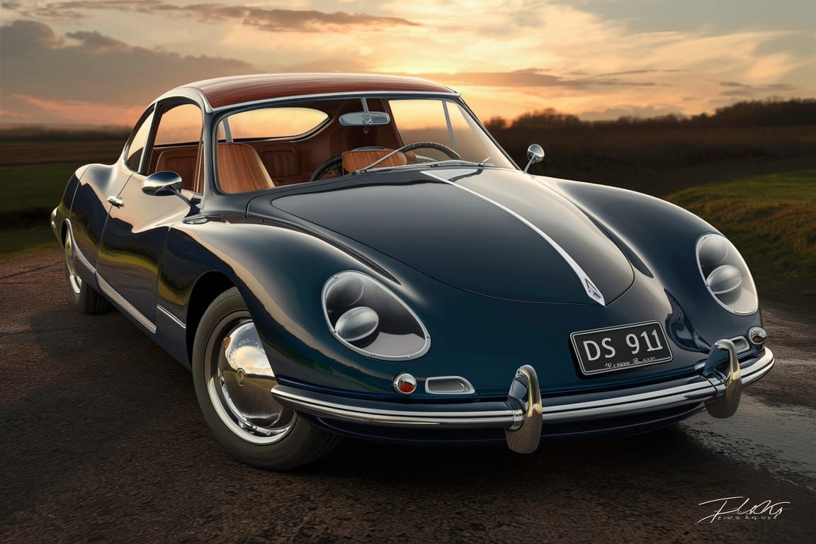 Custom Car Design: Citroën DS and Porsche 911 Fusion