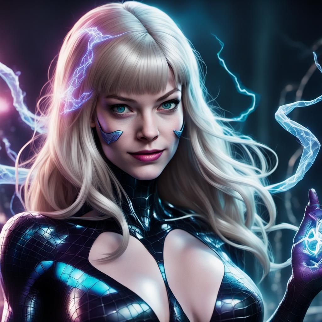 Holographic Gwen Stacy Venom Fusion