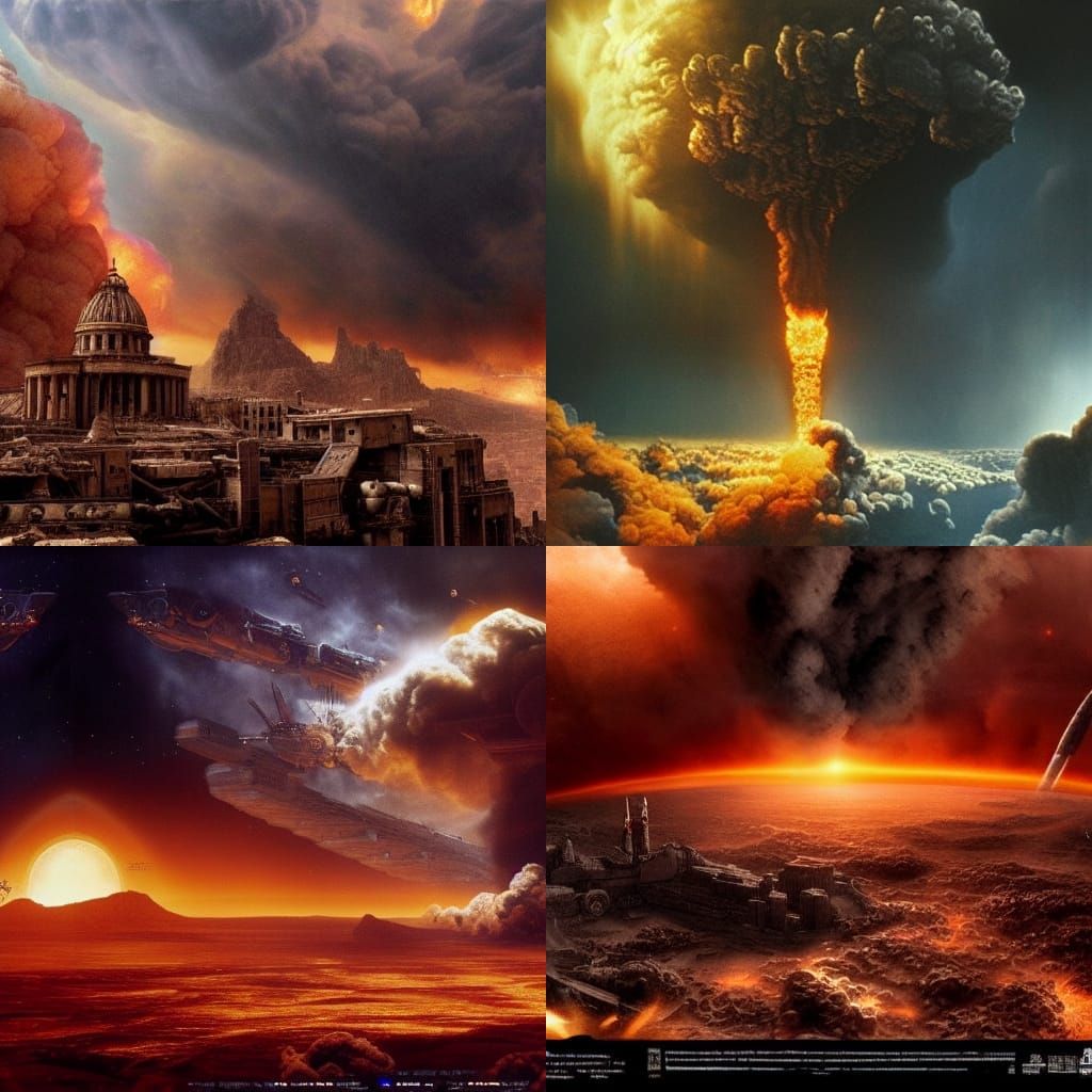 Epic War on Armageddon: Digital Matte Painting