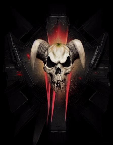 Demonic Dinosaur Baby Devouring People in Ruined City