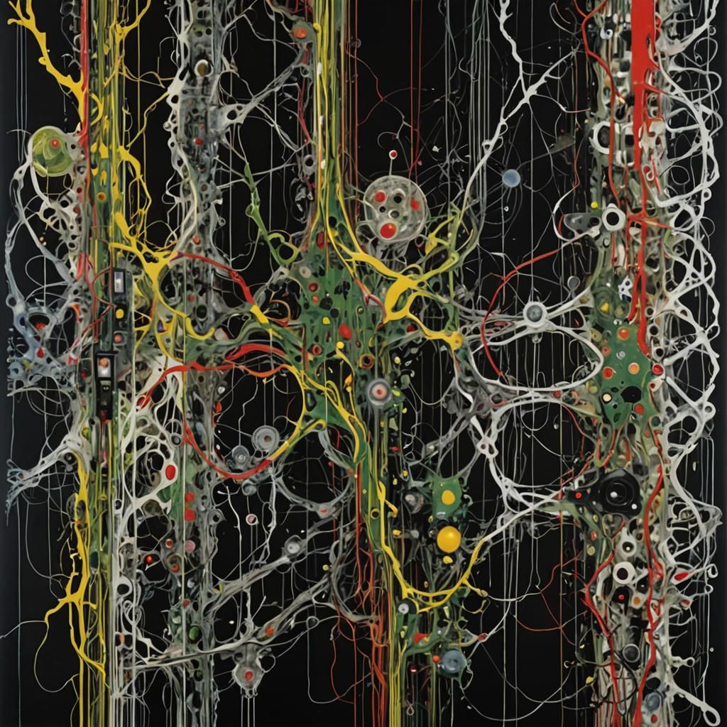 Crystalline Creatures: Abstract Expressionist Computer Art